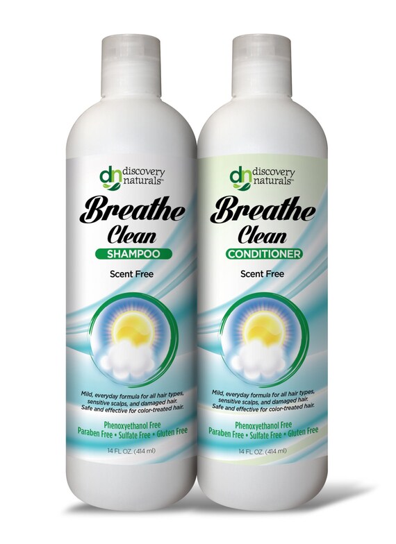 Breathe Clean Unscented Organic Shampoo & Conditioner Combo