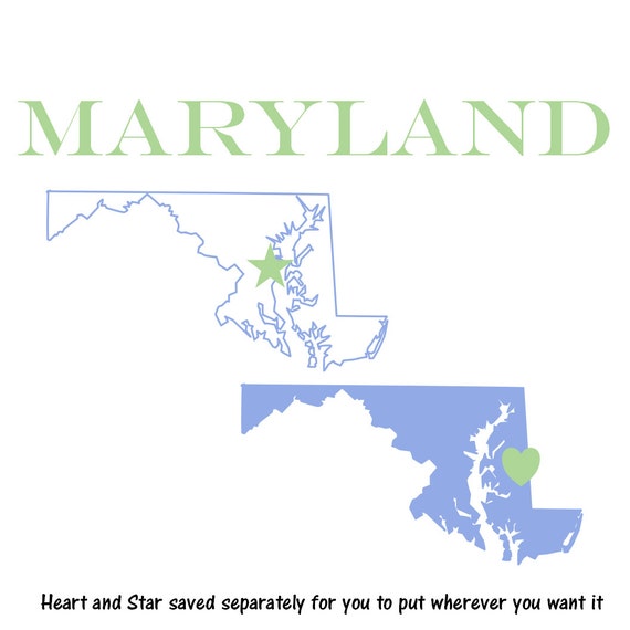 clipart map of maryland - photo #11