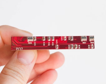 Circuit board Tie clip - Computer accessory - geeky - palladium plated