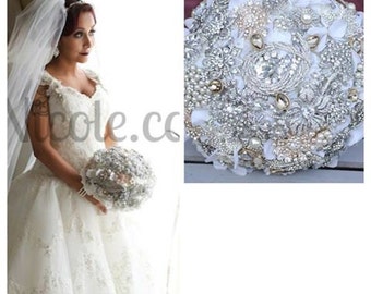 Crystal Brooch Bouquet Similar to Snooki Nicole LaValle's