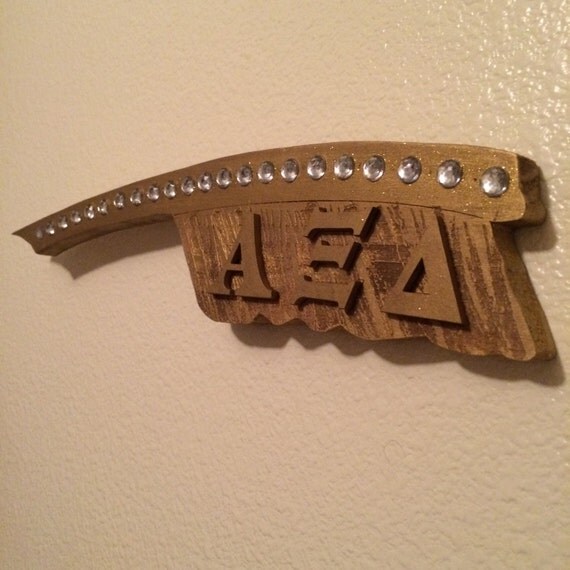 Wooden Large Alpha Xi Delta Quill Sign by artxidesigns on Etsy