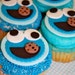 MONSTER  -  Fondant Cupcake Tops - 1 Dozen