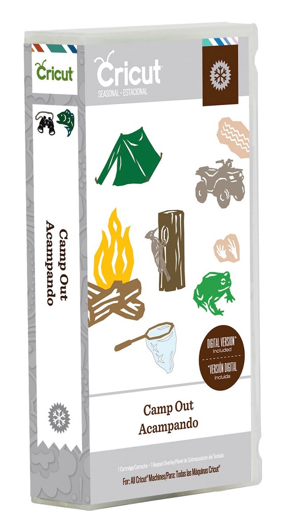 Items similar to Cricut CAMP OUT Cartridge for Cricut Die Cut Machine