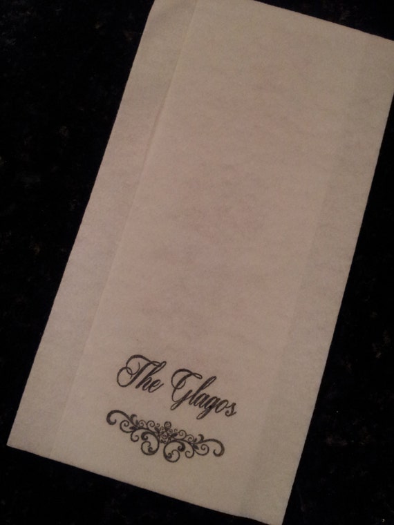100 Monogrammed Guest Hand Towels Napkins or by 2Design4U on Etsy
