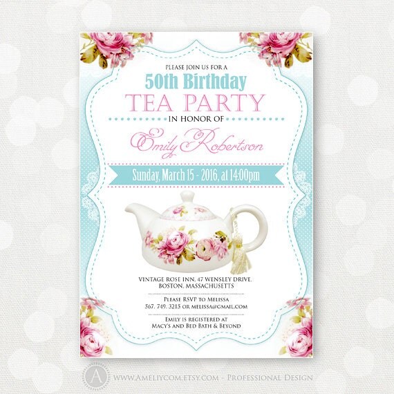 Adult Tea Party Invitations 7