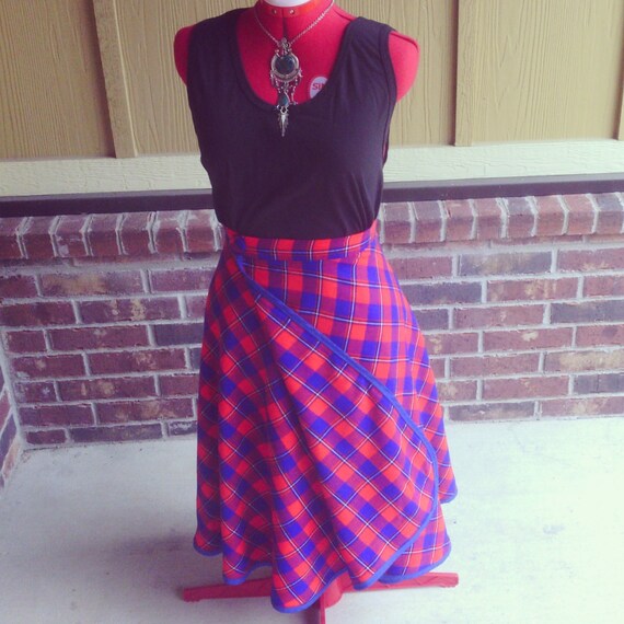 African wrap around midi skirt Maasai Blanket Lesso Khanga