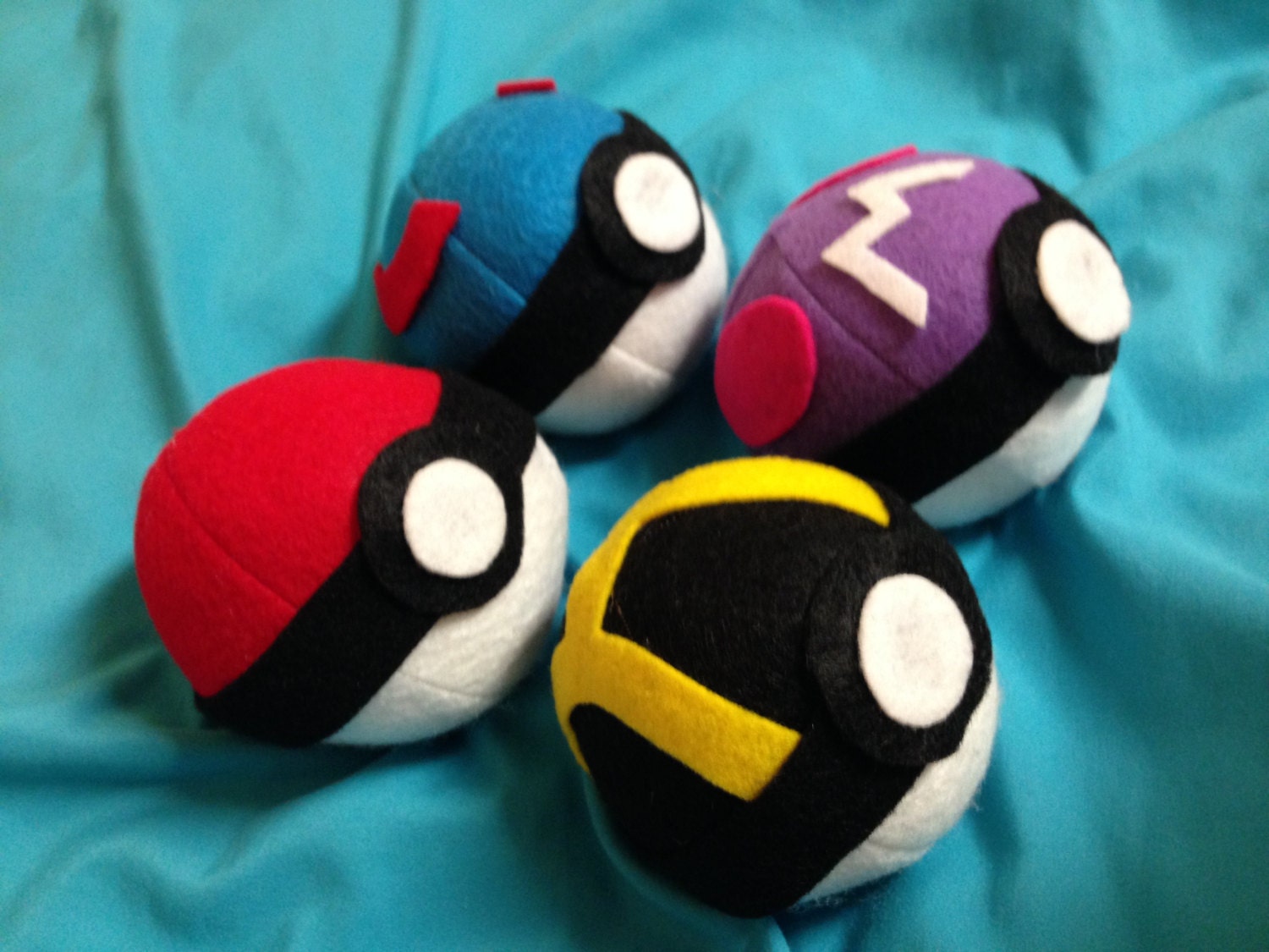 pokeball plush set