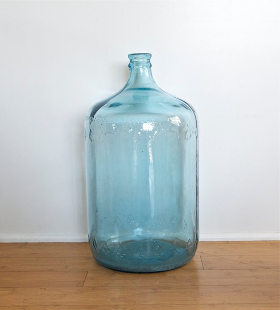 Vintage blue carboy...blue glass water