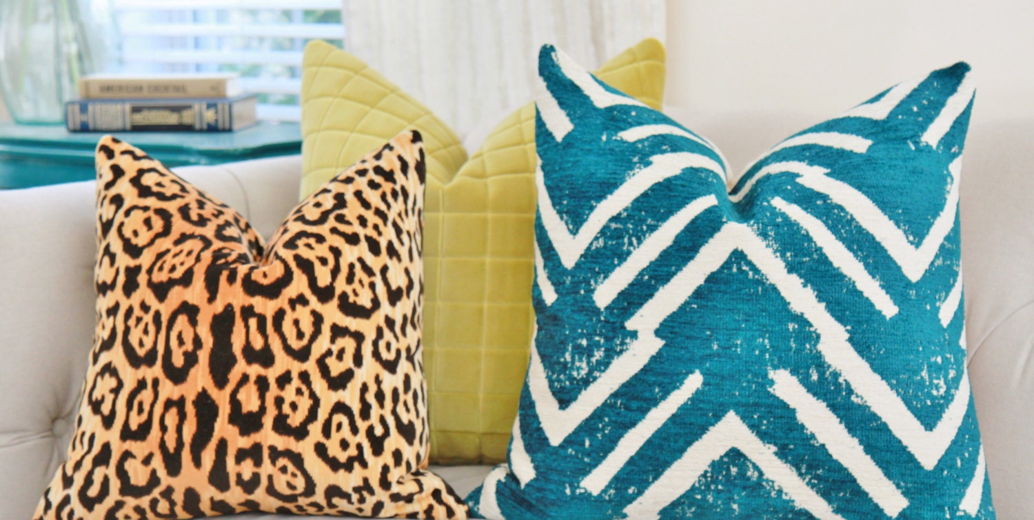 Leopard Velvet Pillow Leopard Print Pillow Cover Animal