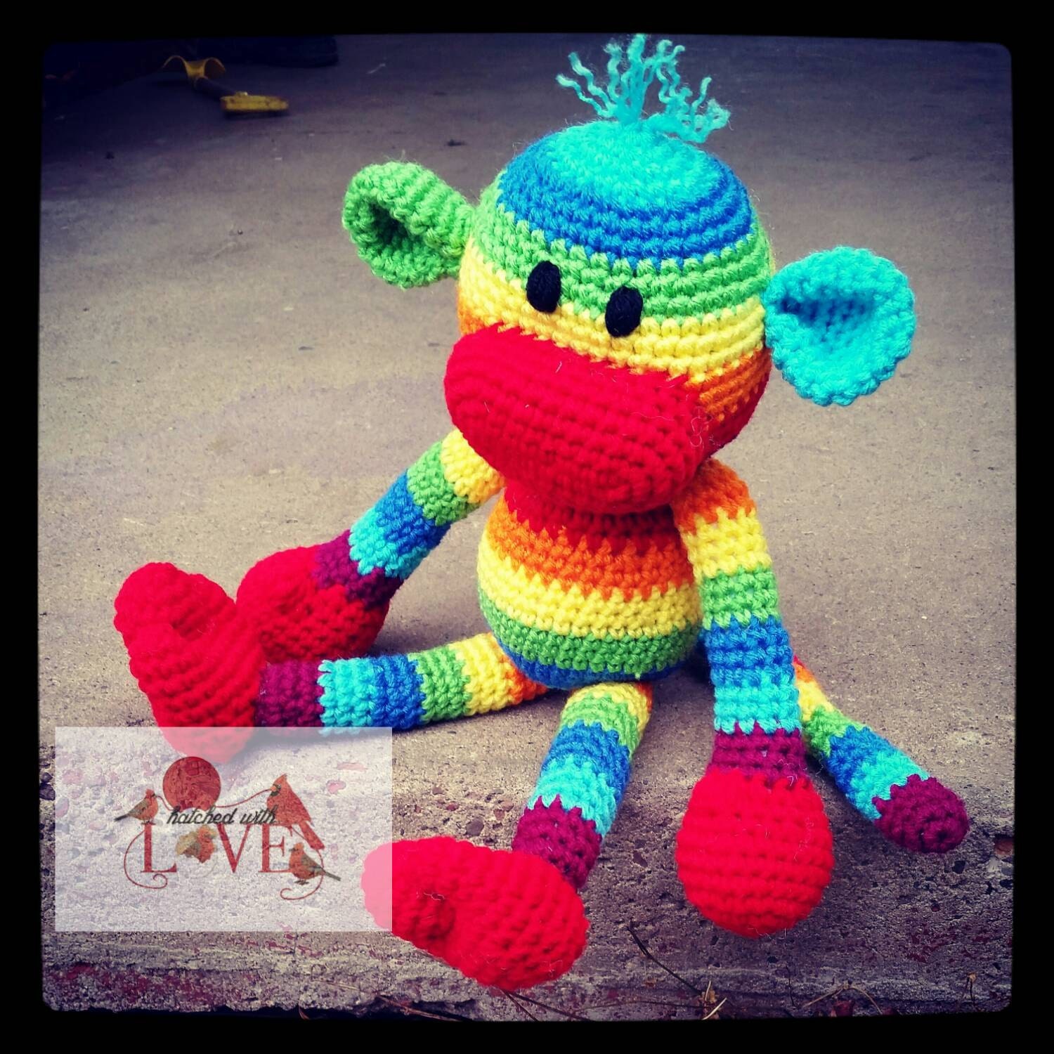 rainbow sock monkey commercial