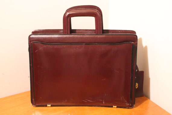 avenues in leather briefcase