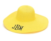 Monogrammed Floppy Hats- A Must Have for Spring and Summer