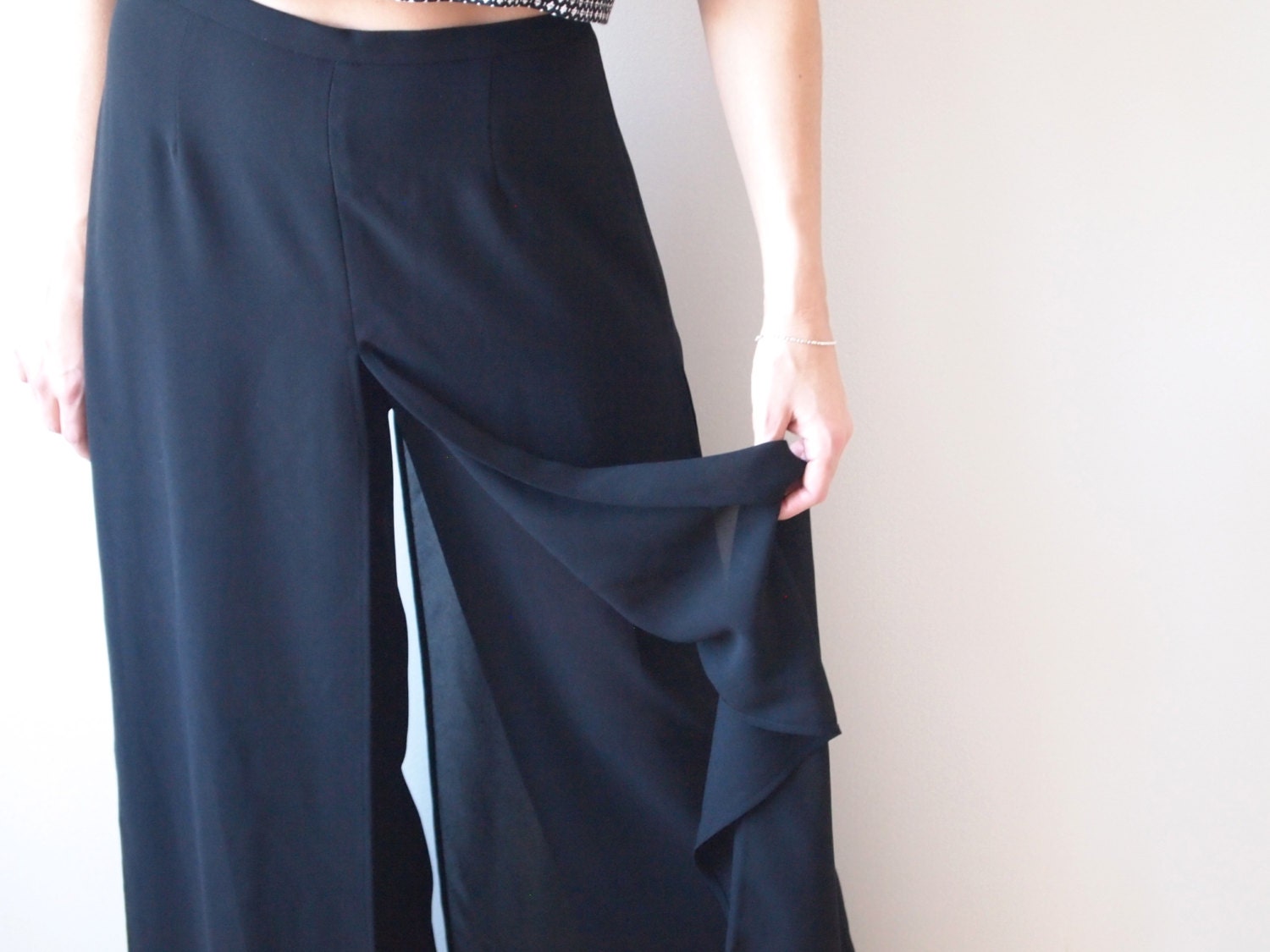 layered palazzo pants