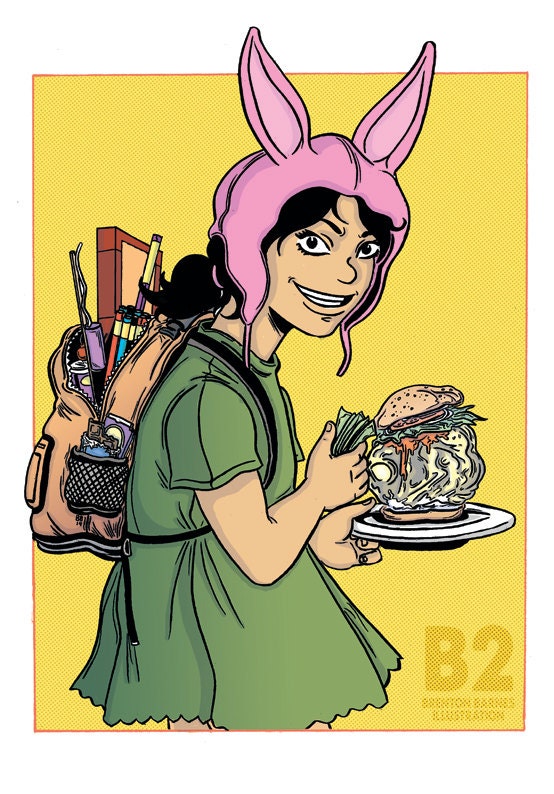 Louise Belcher Troublemaker 8 1/2 and 11 Print