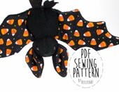 Stuffed Animal Bat Sewing Pattern, Plush Toy Pattern, PDF