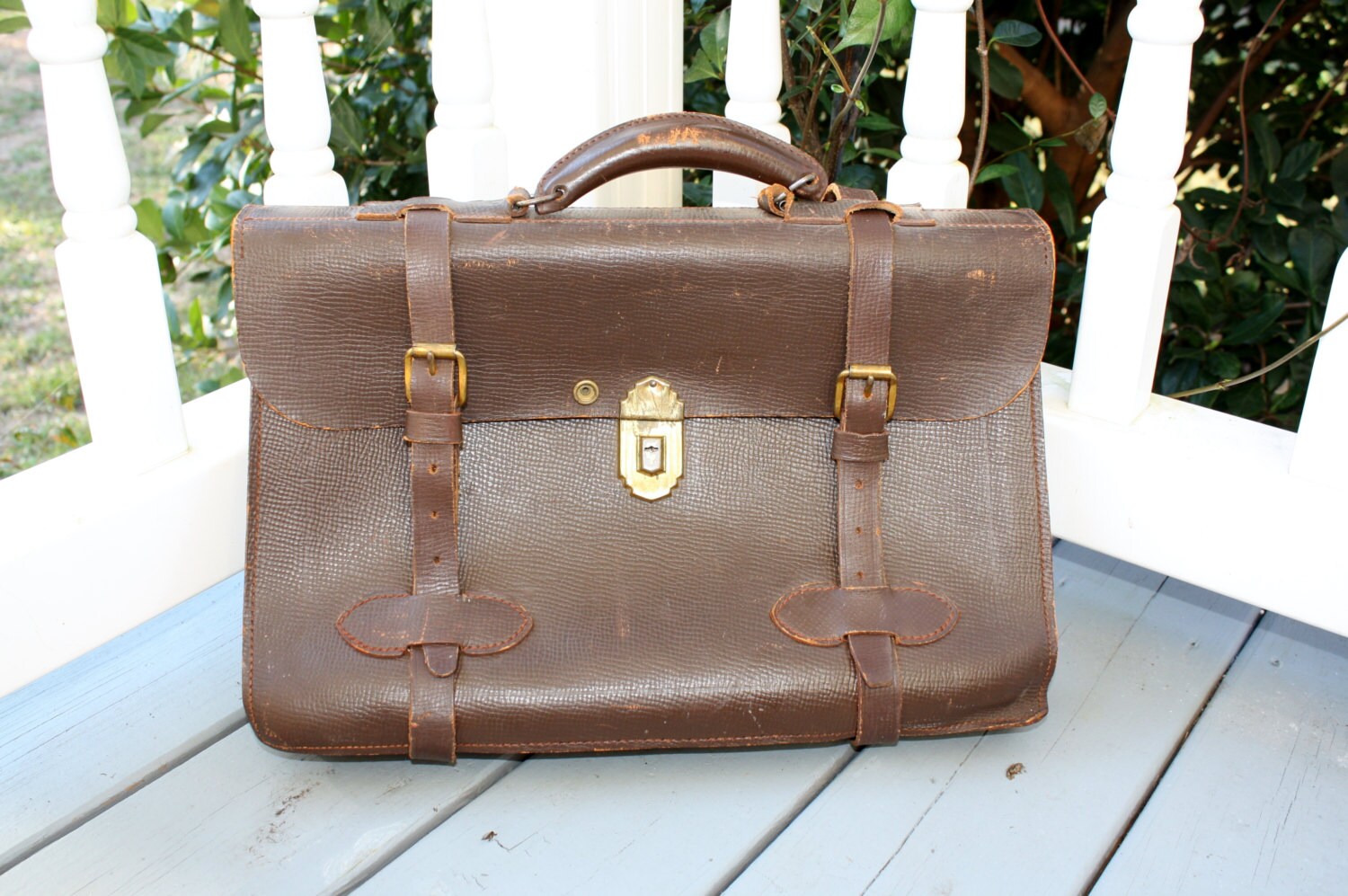 vintage military briefcase