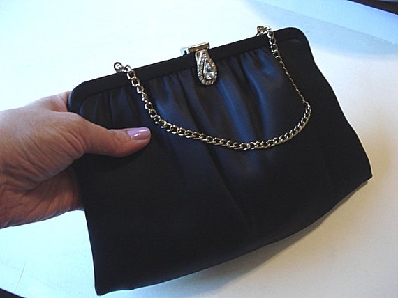 formal black purse