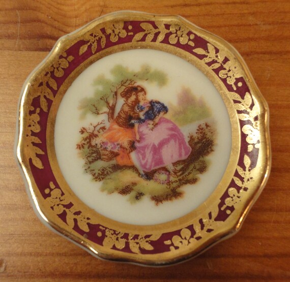 Vintage Limoges Meissner Mini Plate by CollectableClassics