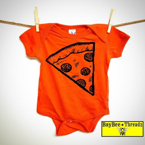 Baby Clothes. Pizza slice. Pizza Pizza Pizza. by BayBeeThreadz