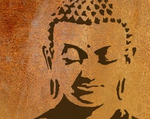 Buddah Stencil, Buddhism Home Decorating stencil, For painting &amp; decorating walls, Home decor - il_214x170.741447268_b4ob