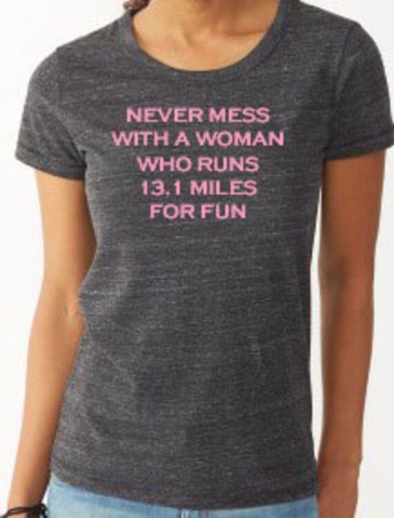 Items similar to Half marathon and marathon running shirts for women ...