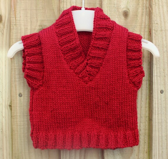 Hand knitted Baby Tank Top. Hand Knitted by SapphiraDesignsKnits