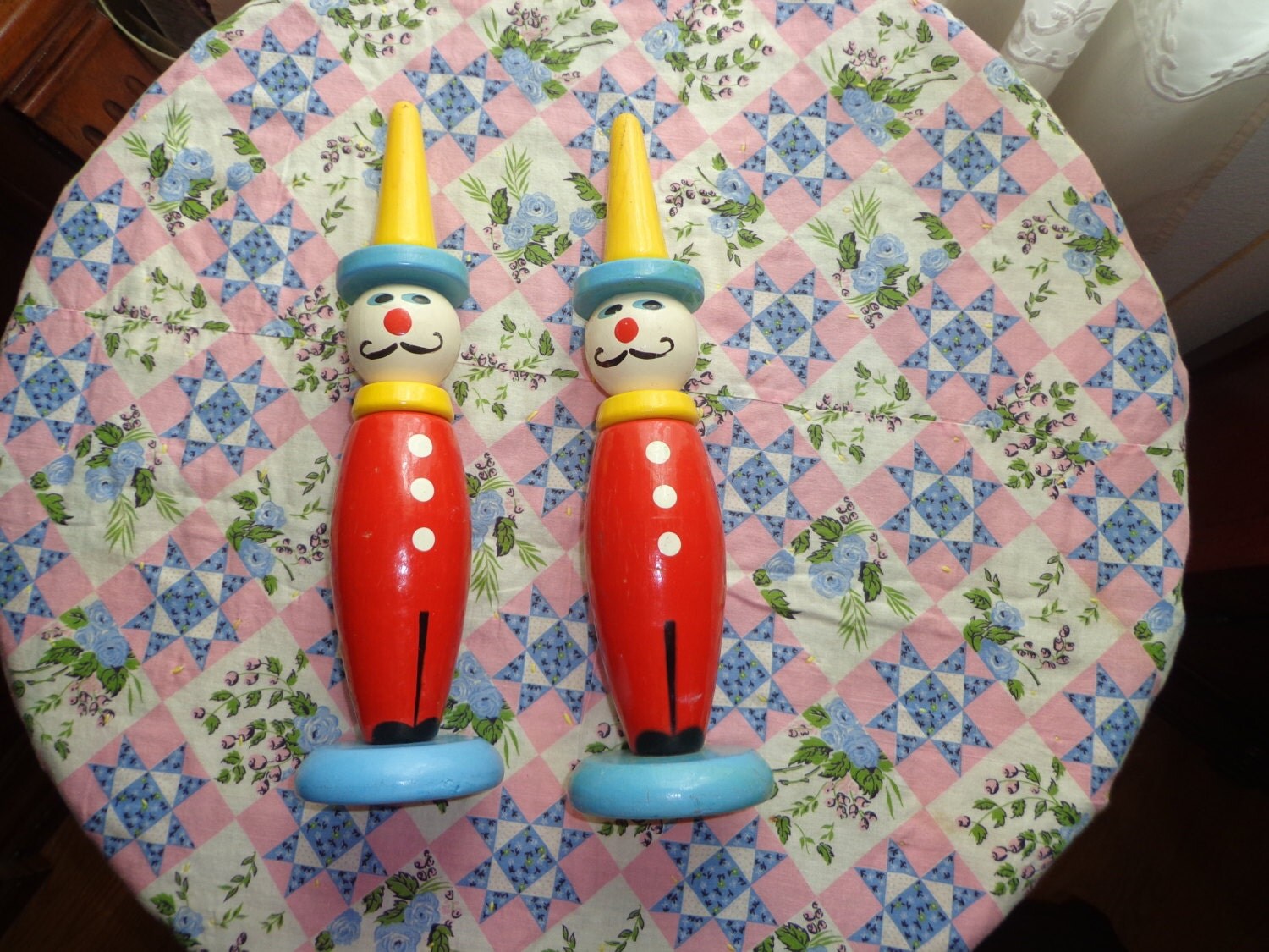 French Antique Vintage Baby Toys 1960s Adorable Handpainted