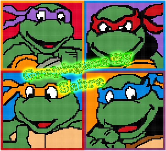 Ninja Turtles Crochet Graph