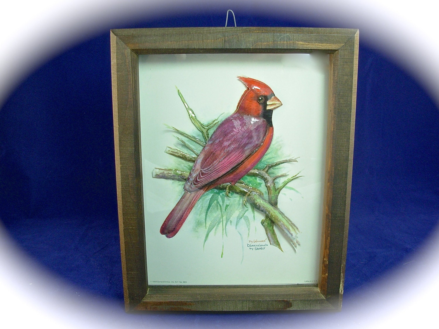 decoupage shadow box Vintage Cardinal by BOX Decoupage Bird 3D SHADOW decoupage shadow box Vintage Cardinal by BOX Decoupage Bird 3D SHADOW