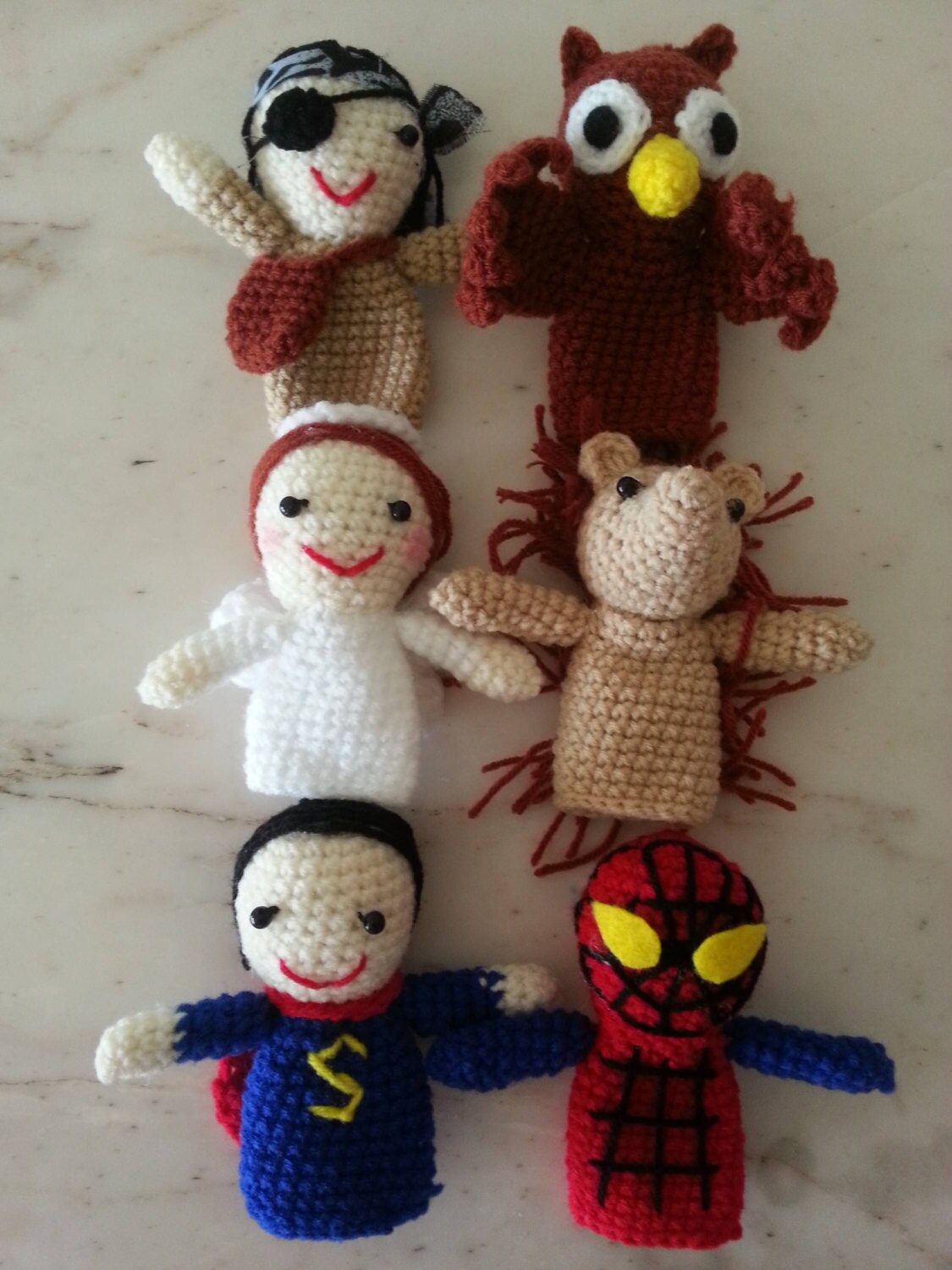 Crochet finger puppets for kids