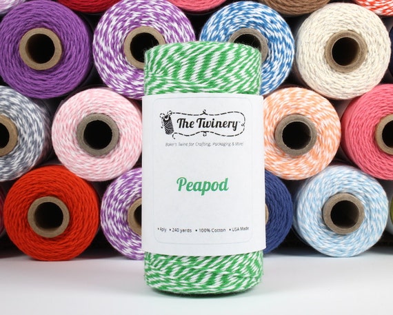 240 Yards of Twist Peapod Green Baker's Twine - String - Embellishment Packaging Craft Party Supplies Il_570xn