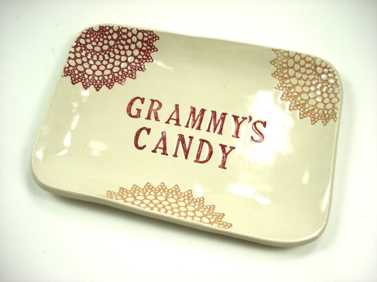 Custom Candy Dish Personalized Candy Dish by MagicMoonPottery