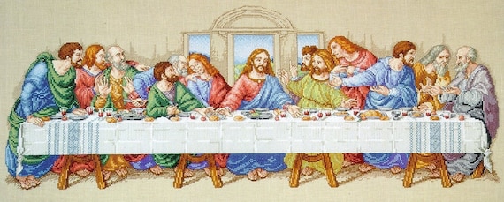 The last supper counted cross stitch kit