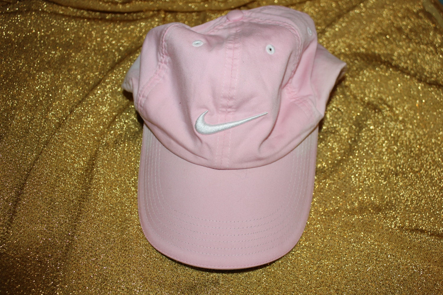 baby pink nike cap