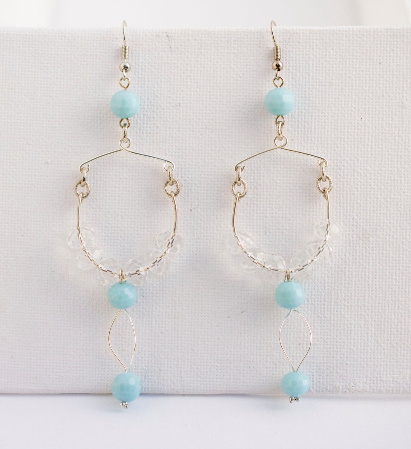 statement chandelier earrings long dangle earrings with sky