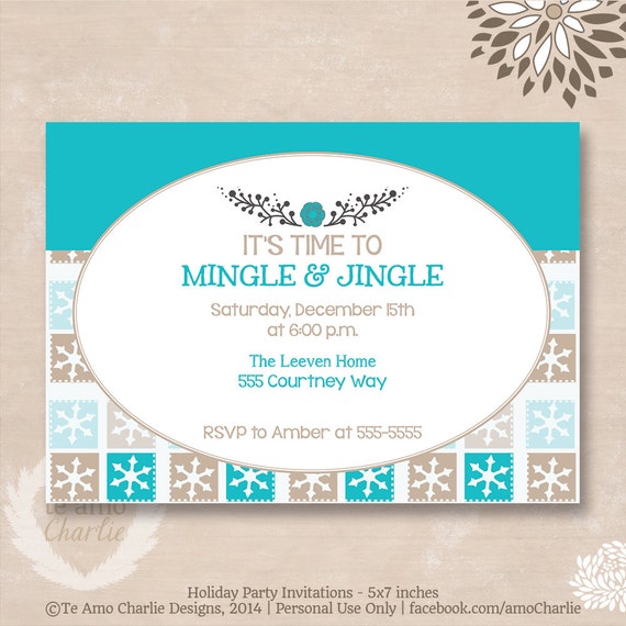 Printable Christmas Invitations - Christmas Party Invitations - Printable Holiday Party Invitations - Christmas Party - Cards - Christmas Il_570xn