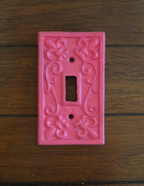 Hot Pink Light Switch Cover / Light Plate Cover by VeritasInspired