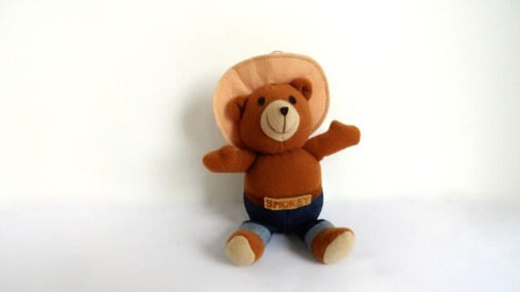 Items similar to Vintage Smokey the Bear / Stuffed Animal / Ornament on