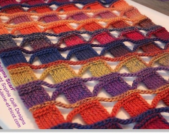 Crochet scarf pattern - Enigma Scarf