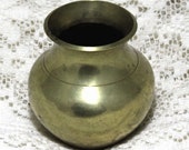 Vintage Small Brass Miniature Flower Vase Made In India