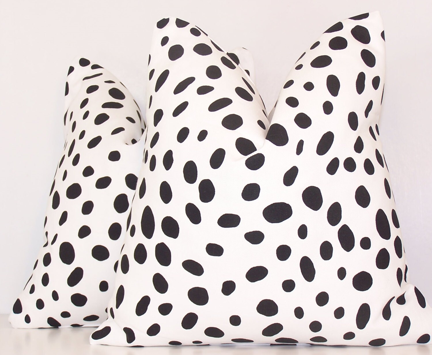 Two Black and White Pillow Cover 18 x 18 20 x 20 Various