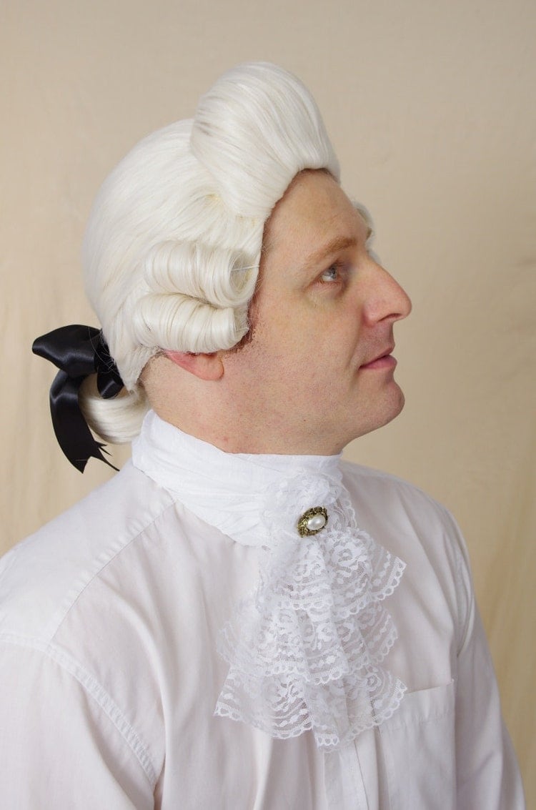 Frederick men rococo wig officer wig by FancyNancyHairUpdos