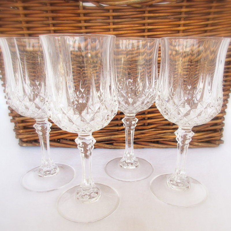 Longchamp Lead Crystal Wine Glass Set of Four by DesignWise4U