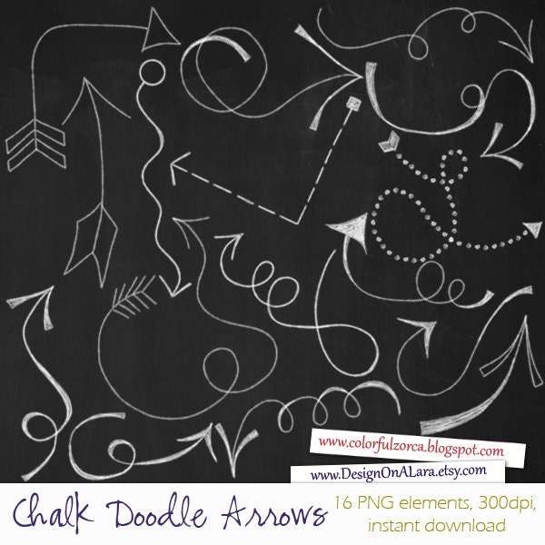 free chalkboard arrow clipart - photo #31