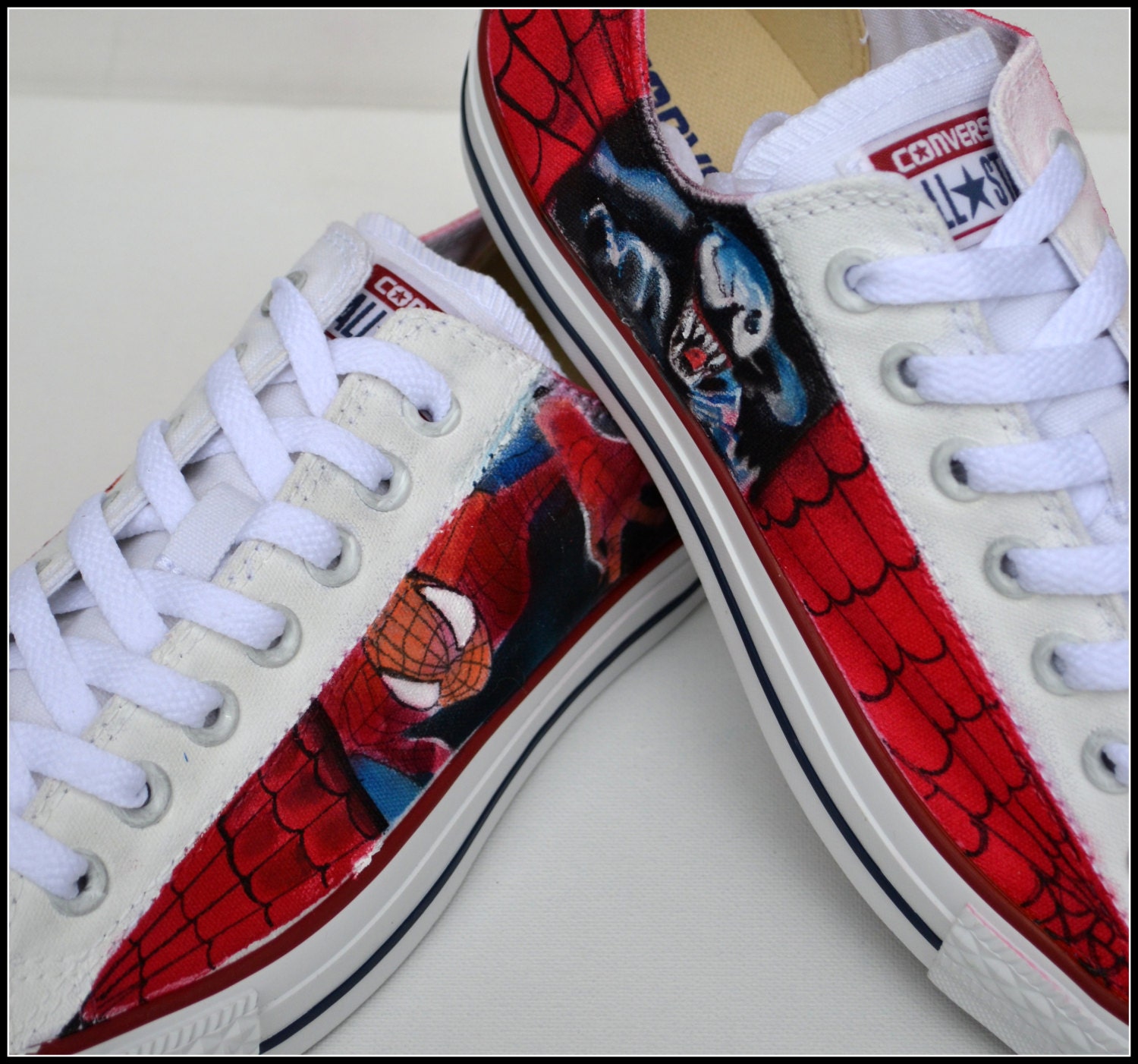 Custom Mens Shoes Custom Spiderman Shoes Mens by PricklyPaw