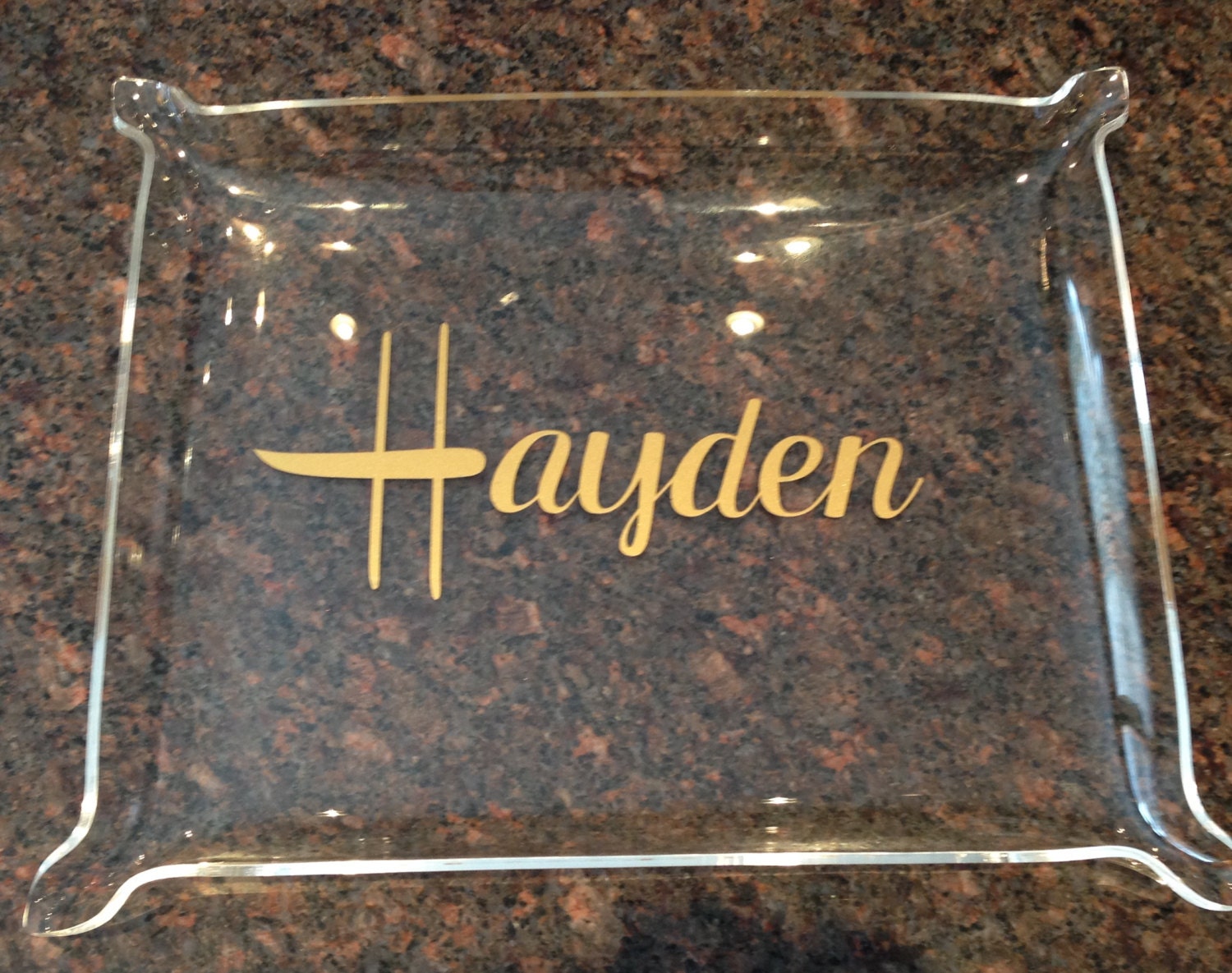 Personalized Acrylic Tray Large 10.5 x 8.5