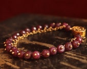 a b u e l a ~ ruby 14k gold fill bracelet