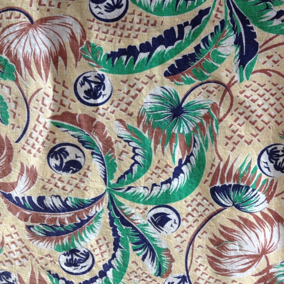 vintage tropical print