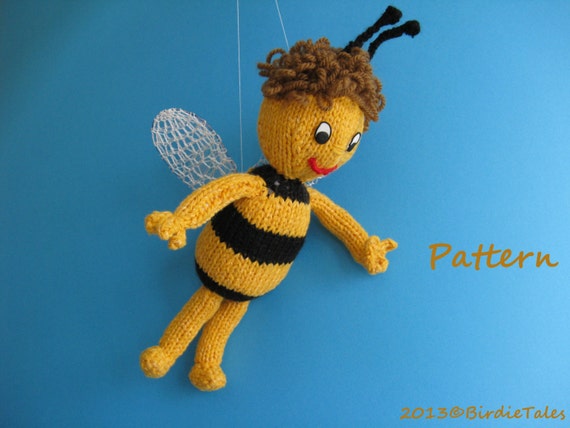 tricoter une abeille en laine