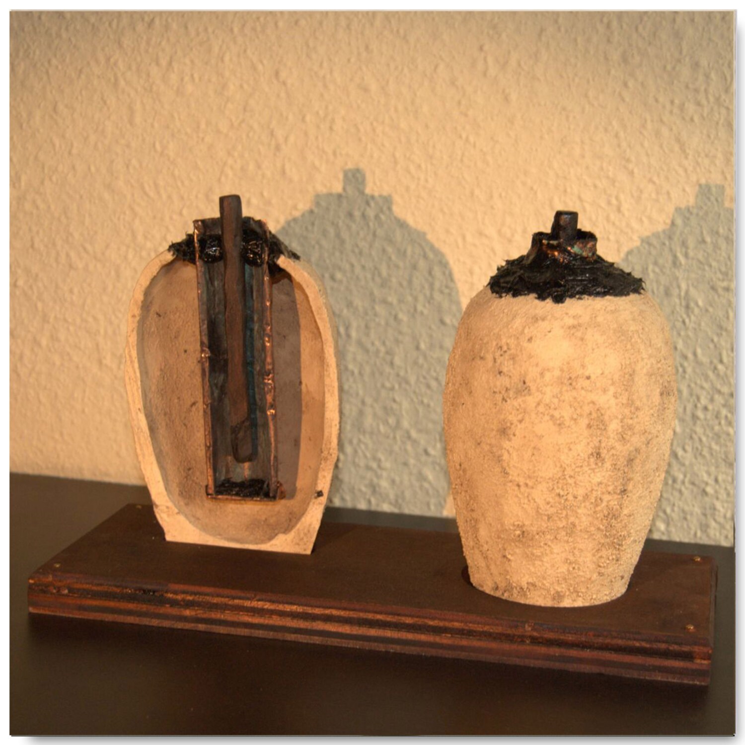 Baghdad Battery. Two pieces with a stand